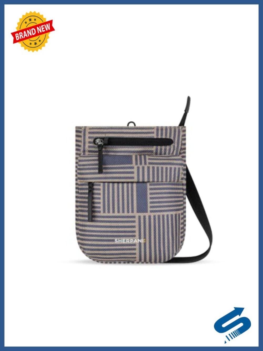 RFID Anti-Theft Crossbody Bag Recycled Nylon Water Resistant Travel Purse